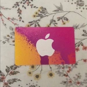 Never used $100 Apple iTunes card or number